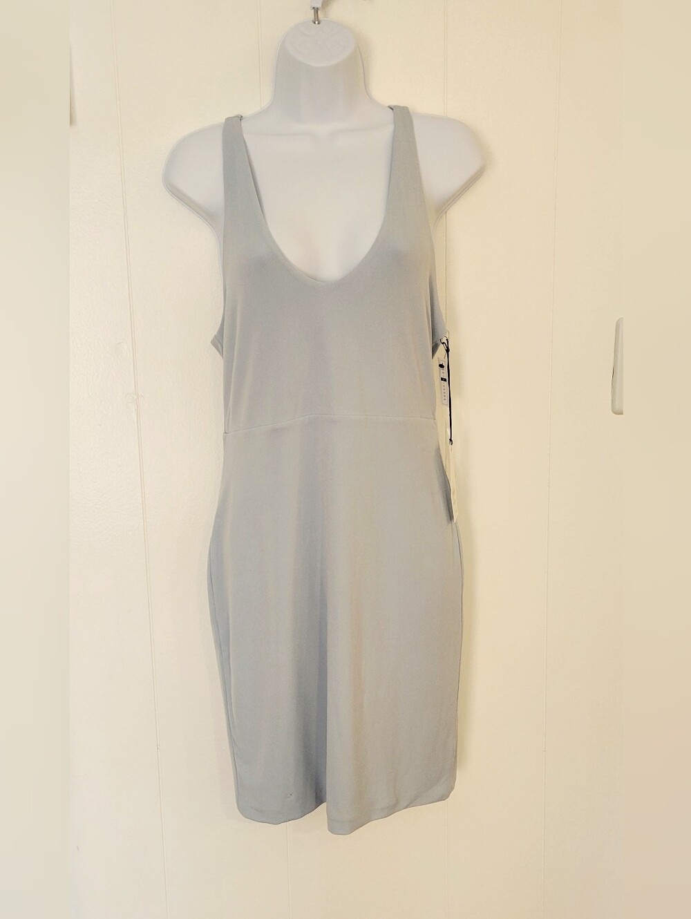 Leith Light Blue Midi Tank Dress